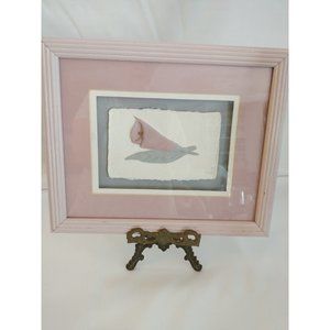 3D Pink Lily flower Made Out Of Plaster Matted